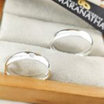 Alianças Em Prata 950 Maracajaú 4mm Polida Meia Cana