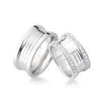 Alianças Em Prata 950 São Miguel 8mm Polida Reta