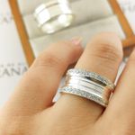 Alianças Em Prata 950 São Miguel 8mm Polida Reta