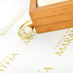 Anel De Coração Jade Em Ouro 18k