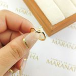 Anel De Noivado Alana Em Ouro 18k