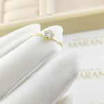 Anel De Noivado Amore Em Ouro 18k