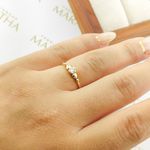 Anel De Noivado Ana Em Ouro 18k