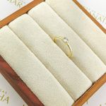 Anel De Noivado Irene Em Ouro 18k