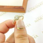 Anel De Noivado Isadora Em Ouro 18k