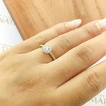 Anel De Noivado Isadora Em Ouro 18k