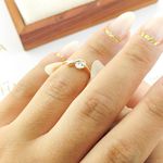 Anel De Noivado Jenifer Em Ouro 18k