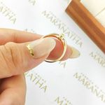 Anel De Noivado Juliana Em Ouro 18k