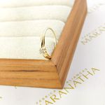 Anel De Noivado Juliana Em Ouro 18k