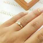 Anel De Noivado Raissa Em Ouro 18k