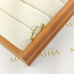 Anel De Noivado Raissa Em Ouro 18k