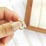 Anel De Noivado Raissa Em Ouro 18k