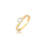 Anel De Noivado Renata Em Ouro 18k