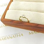 Anel De Noivado Renata Em Ouro 18k