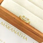 Anel De Noivado Vanessa Em Ouro 18k