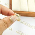 Anel De Noivado Yohana Em Ouro 18k