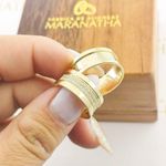 Alianças Em Ouro 18k Bruxelas 8mm Polida Reta