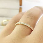 Alianças Em Ouro 18k Sri Lanka 2.5 Mm Polida Meia Cana