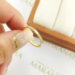 Anel Aparador Sabrina Em Ouro 18k