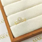 Anel De Noivado Julieta Em Ouro 18k