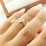 Anel De Noivado Giovana Em Ouro 18k