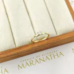 Anel De Noivado Ana Em Ouro 18k