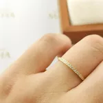 Anel Aparador Bárbara Em Ouro 18k