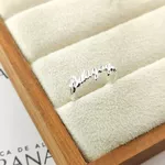 Anel Formatura Manuscrito Em Prata