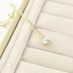 Conjunto Corrente e Pingente Ponto De Luz Em Ouro 18k