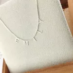 Colar Letras Personalizado Em Prata