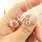 Colar Menina Com Nome Personalizado Em Prata