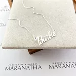 Colar Manuscrito Personalizado Em Prata