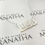 Colar Ano Personalizado Em Prata