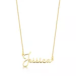 Colar Manuscrito Personalizado Em Ouro