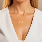 Colar Manuscrito Personalizado Em Ouro