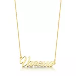 Colar Manuscrito Personalizado Em Ouro