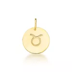 Pingente De Signo Touro Em Ouro 18k