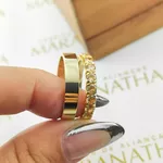 Alianças Em Ouro 18k Irlanda 3mm e 4mm Polida Reta