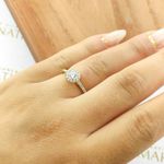 Anel De Noivado Isadora Em Ouro 18k