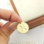 Pingente De Signo Peixes Em Ouro 18k