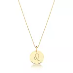 Conjunto Corrente Veneziana e Pingente De Signo Leão Em Ouro 18k