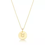 Conjunto Corrente Veneziana e Pingente De Signo Touro Em Ouro 18k