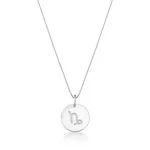 Conjunto Corrente Veneziana e Pingente De Signo Capricórnio Em Prata