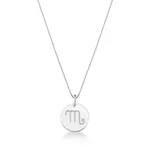 Conjunto Corrente Veneziana e Pingente De Signo Escorpião Em Prata