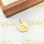 Pingente De Signo Capricórnio Em Ouro 18k