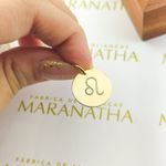 Pingente De Signo Leão Em Ouro 18k