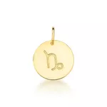 Pingente De Signo Capricórnio Em Ouro 18k