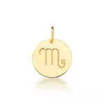 Pingente De Signo Escorpião Em Ouro 18k