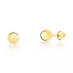 Par De Brincos Bolinha Em Ouro 18k 3mm