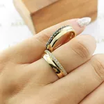 Alianças Em Ouro 18k Chile 5mm Meia Cana Polida